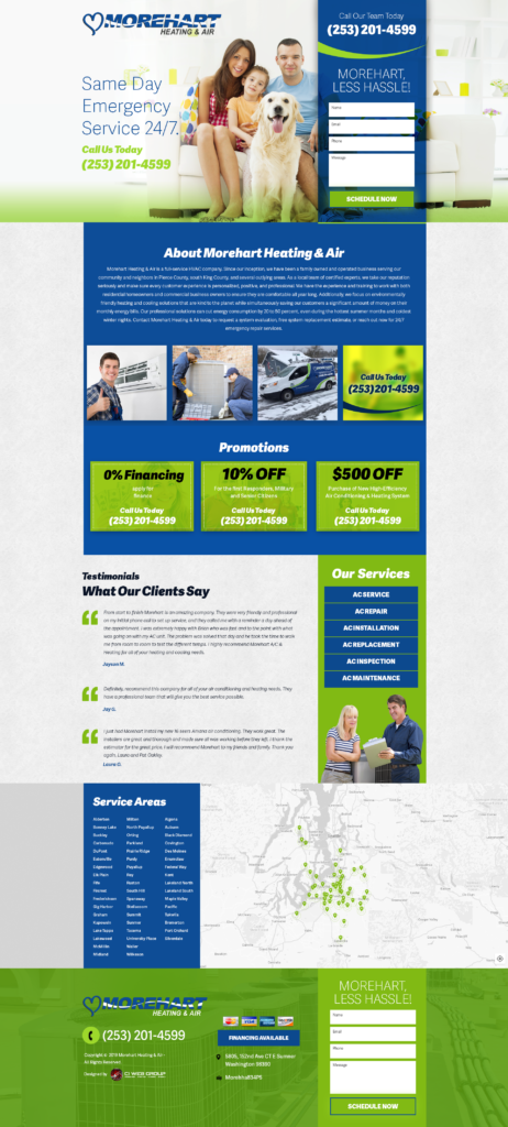 HVAC Ecommerce Website Design