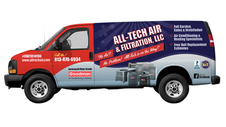 HVAC Truck Wrap Design | HVAC Marketing Websites | CI Web Group